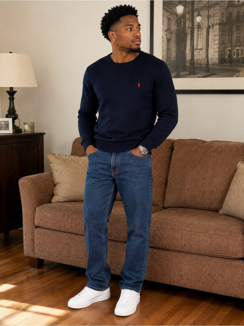 Levi's Men's Bootcut Jeans in Classic Blue